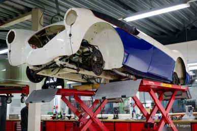 Austin Healey 100/M BN1, 1954 Mille Miglia preparation